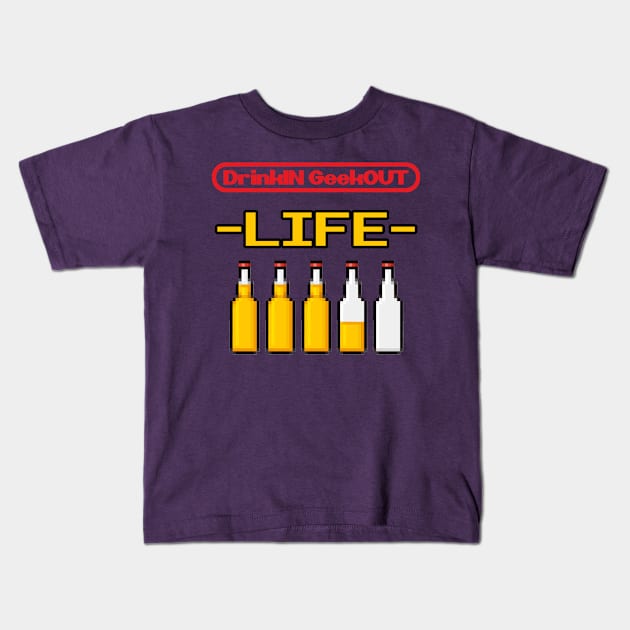 Beer is Life Kids T-Shirt by DrinkIN GeekOUT Armor Shop